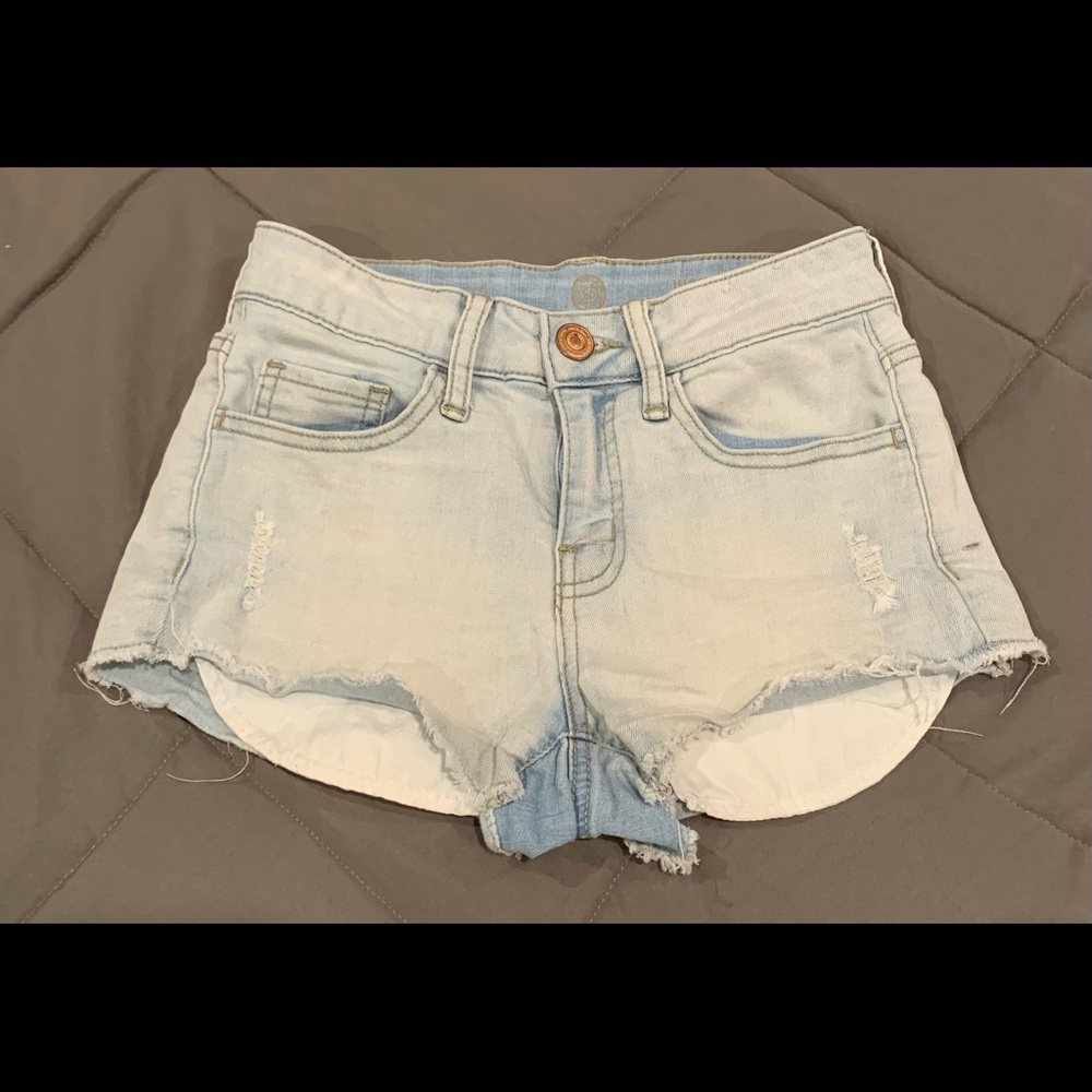 High Rise jean shorts